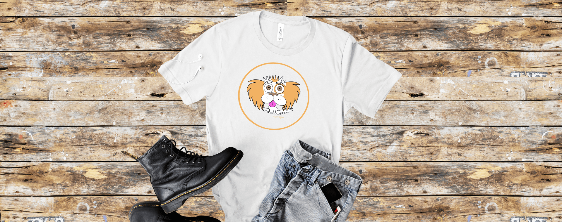 Clumber Spaniel Floof graphic tee by Rhishja Cota