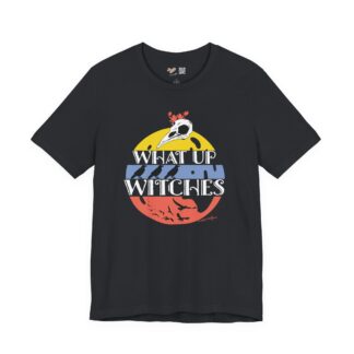 What Up Witches Vintage Black Tee