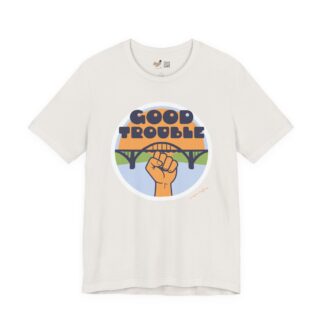 Good Trouble Vintage White Tee