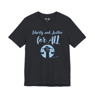Liberty and Justice for All Vintage Black Tee