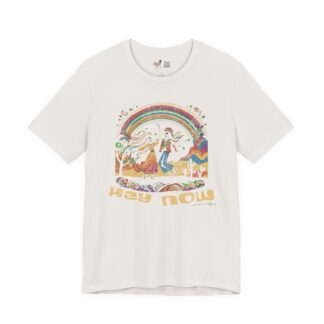 Hey Now Hippie Vintage White Tee