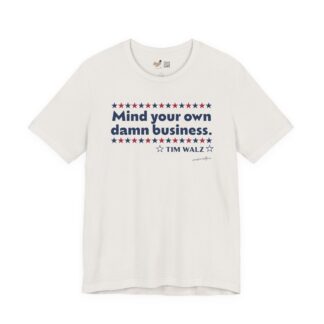 Mind Your Own Damn Business Vintage White Tee