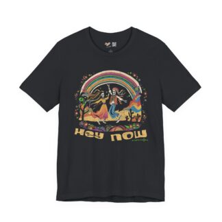 Hey Now Hippie Vintage Black Tee