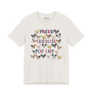 Proud Childless Cat Lady Vintage White Tee