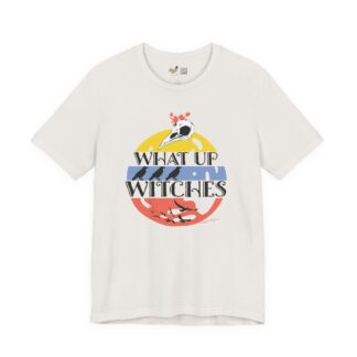 What Up Witches Vintage White Tee