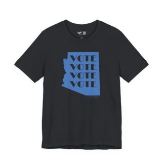 Vote Blue Arizona Vintage Black Tee
