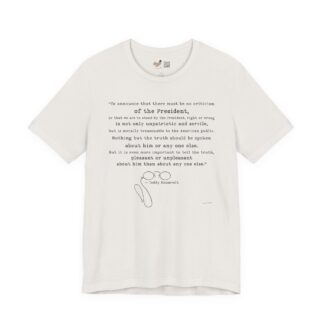 Teddy Roosevelt Presidential Vintage White Tee