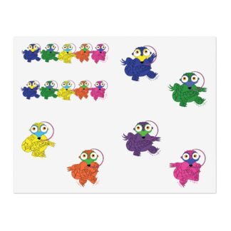 Rainbow Pangolins Sticker Sheet