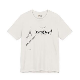 Bonjour Basset Hounds Vintage White Tee