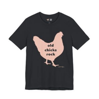 Old Chicks Rock Vintage Black Tee