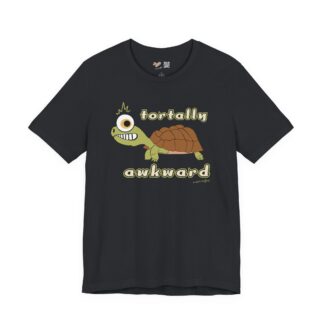 Tortally Awkward Tortoise Vintage Black Tee