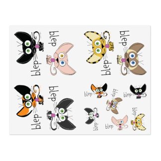 Blep Cats Sticker Sheet