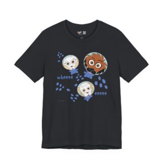 Whee Pups In Space Vintage Black Tee