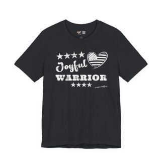 Joyful Warrior Vintage Black Tee