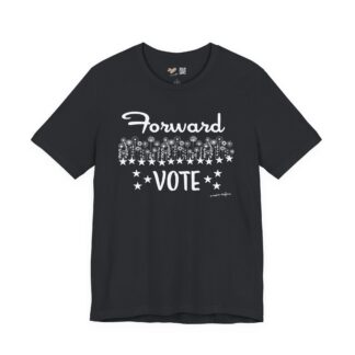 Forward VOTE Vintage Black Tee