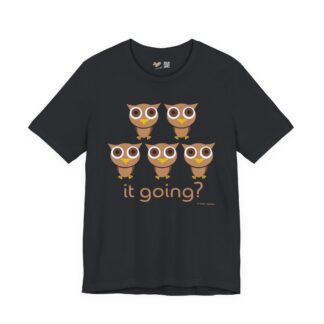 Owl's It Going Vintage Black Tee