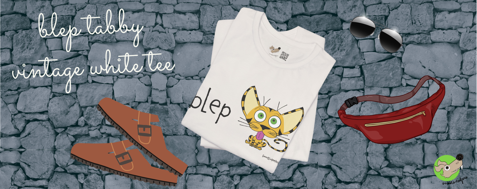 Blep tabby cat t-shirt by snoots + teefers in Tucson, Arizona