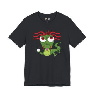 Adorable Baby Dragon Vintage Black Tee