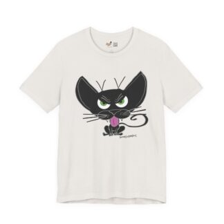 Black Cat Vintage White Tee