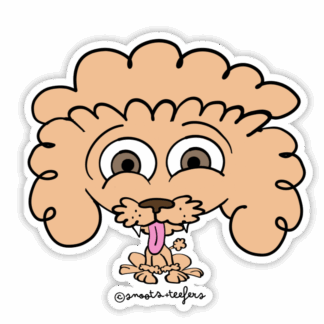 Poodle sticker by snoots + teefers in Tucson, Arizona