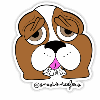 Basset Hound sticker by snoots + teefers in Tucson, Arizona