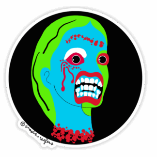 Plip Anxious Corpse sticker by snoots + teefers in Tucson, Arizona