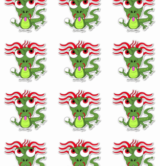 Tiny Dragons sticker sheet by snoots + teefers in Tucson, Arizona